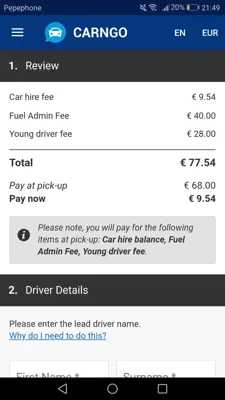 CARNGO.com - Car Rental APP android App screenshot 9